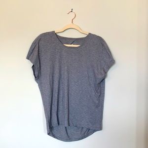 Lululemon Open Back Cropped Sleeve Tee